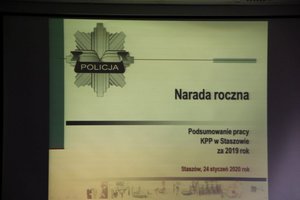 Staszowscy policjanci podsumowali prace za jubileuszowy 2019 rok