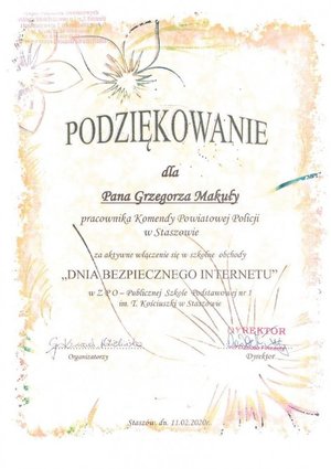 Podziękowanie