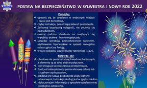 Fajerwerki - postaw na bezpieczeństwo!