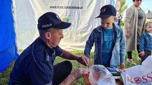 Dzień dziecka z udziałem staszowskich policjantów