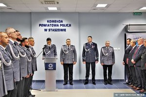 Obchody Święta Policji u staszowskich mundurowych