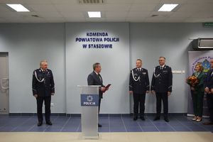 Uroczystość powołania Komendanta Powiatowego Policji w Staszowie