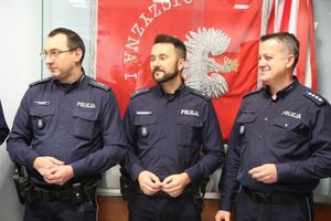 Przedświąteczne spotkanie staszowskich policjantów