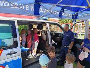 Policjanci promowali bezpieczne zachowania