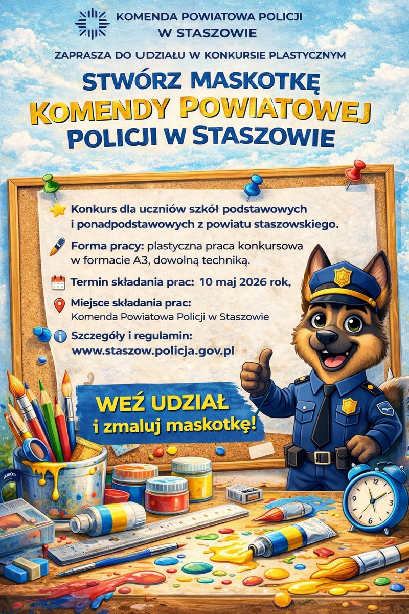 Zaprojektuj maskotkę staszowskiej Policji