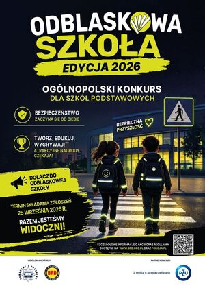 Ogólnopolski konkurs "Odblaskowa szkoła 2026" rozpoczęty
