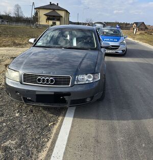 zatrzymane do kontroli Audi